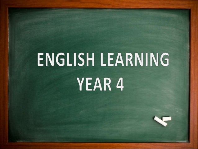 English Learning Year 4