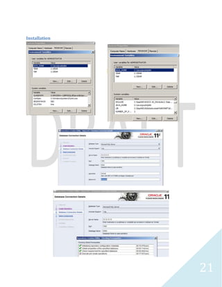 21 
The next step is to install the Oracle WebLogic server 
manually using the command prompt. 
 