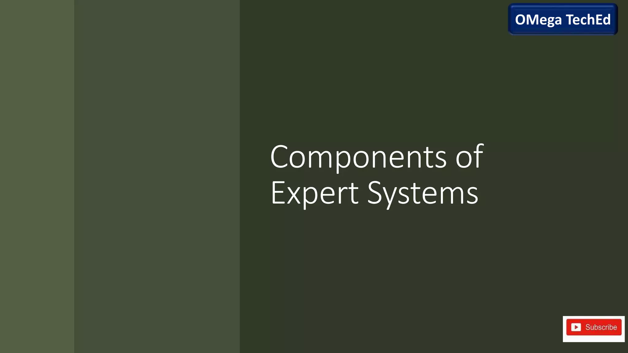 Components of
Expert Systems
OMega TechEd
 