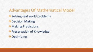 Mathematical models | PPTX