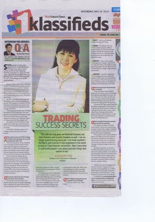 New Straits Times - Trading Success Secrets