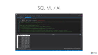 SQL ML / AI
 