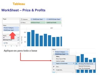 30
Tableau
Aplique-os para toda a base
WorkSheet – Price & Profits
 