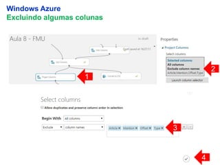 20
Windows Azure
Excluindo algumas colunas
1
2
3
4
 