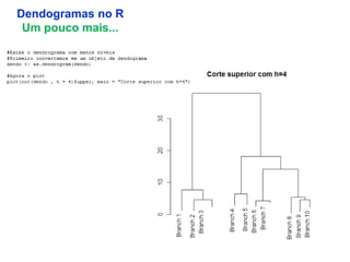 4
Dendogramas no R
Um pouco mais...
 