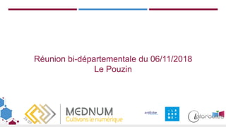 Génèse
Réunion bi-départementale du 06/11/2018
Le Pouzin
 