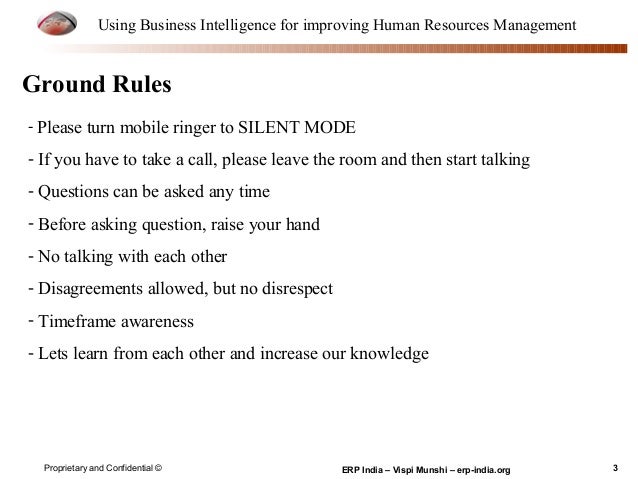 presentation rules