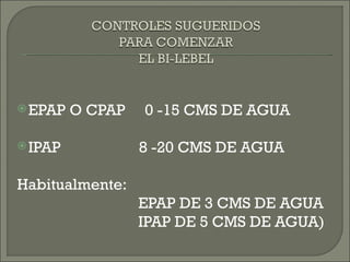 Bi level ventilation support | PPT