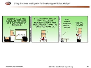 Using Business Intelligence for Marketing and Sales Analysis 
Proprietary and Confidential © ERP India – Vispi Munshi – erp-india.org 29 
 