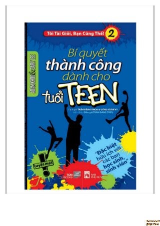 Bí quyết thành công cho tuổi teen (Adam Khoo) pdf 
