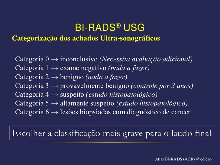 Bi rads 3, 4 e 5 – como conduzir