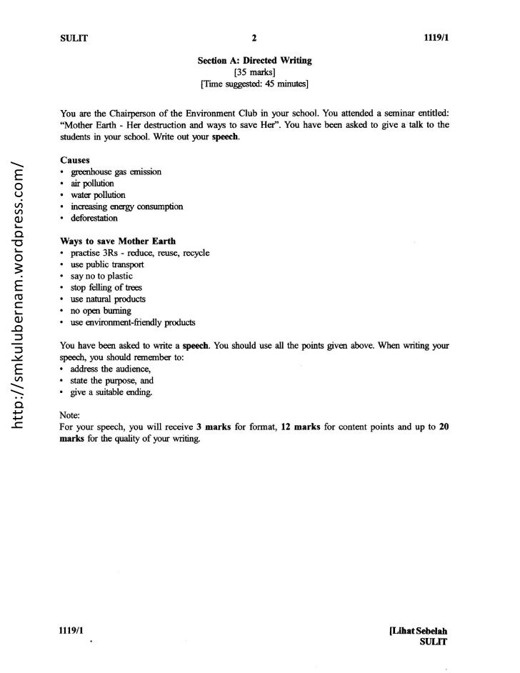 spm directed writing Analysis of past year exam papers - directed writing 2003 write a letter to your friend giving reasons why he collection of spm english language. spm directed writing Analysis of past year exam papers - directed writing 2003 write a letter to your friend giving reasons why he collection of spm english language.