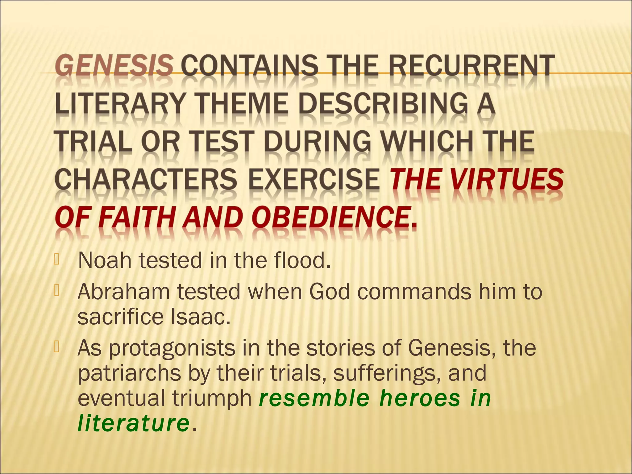 Bi 117 the bible as literature | PPT