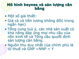 PHÂN TÍCH KINH TẾ Keynes và kinh tế thị trường hai cách đọc khác nhau I