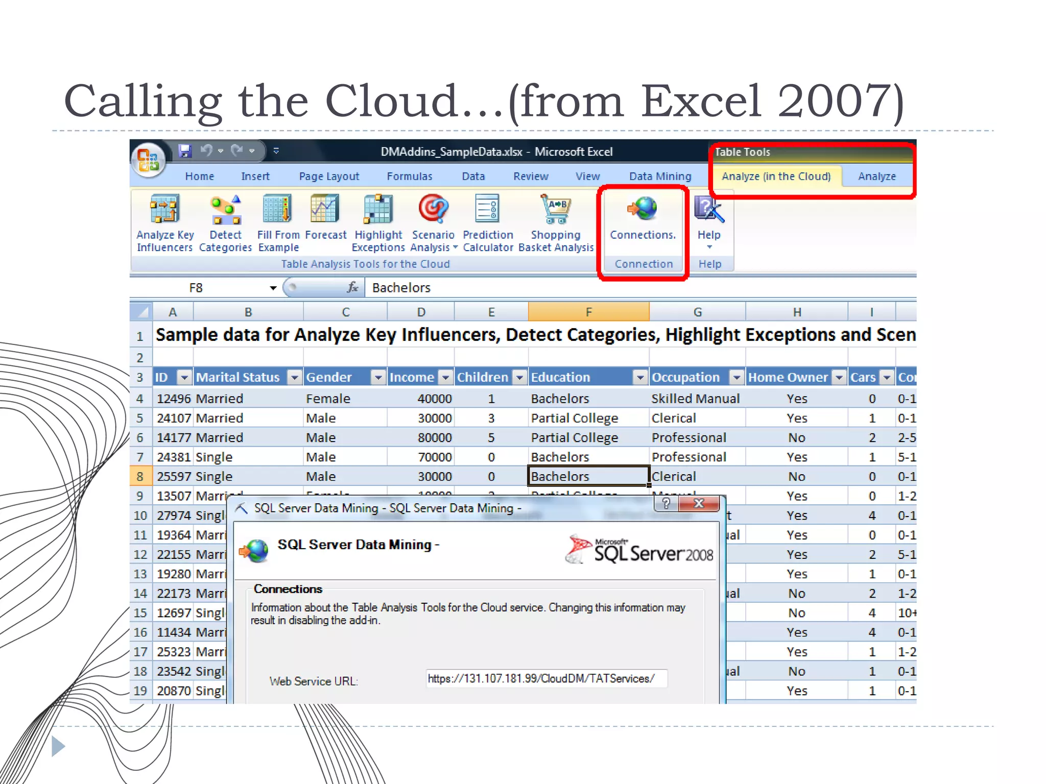 Calling the Cloud…(from Excel 2007) 