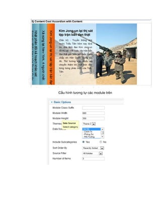 Cấu hình tương tự các module trên
 