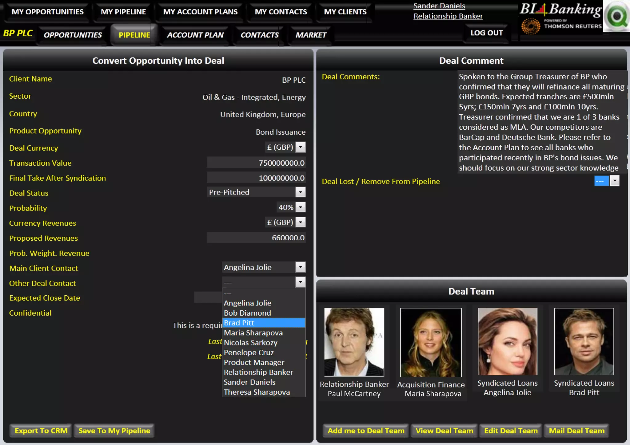 Paul McCartney   Maria Sharapova
 