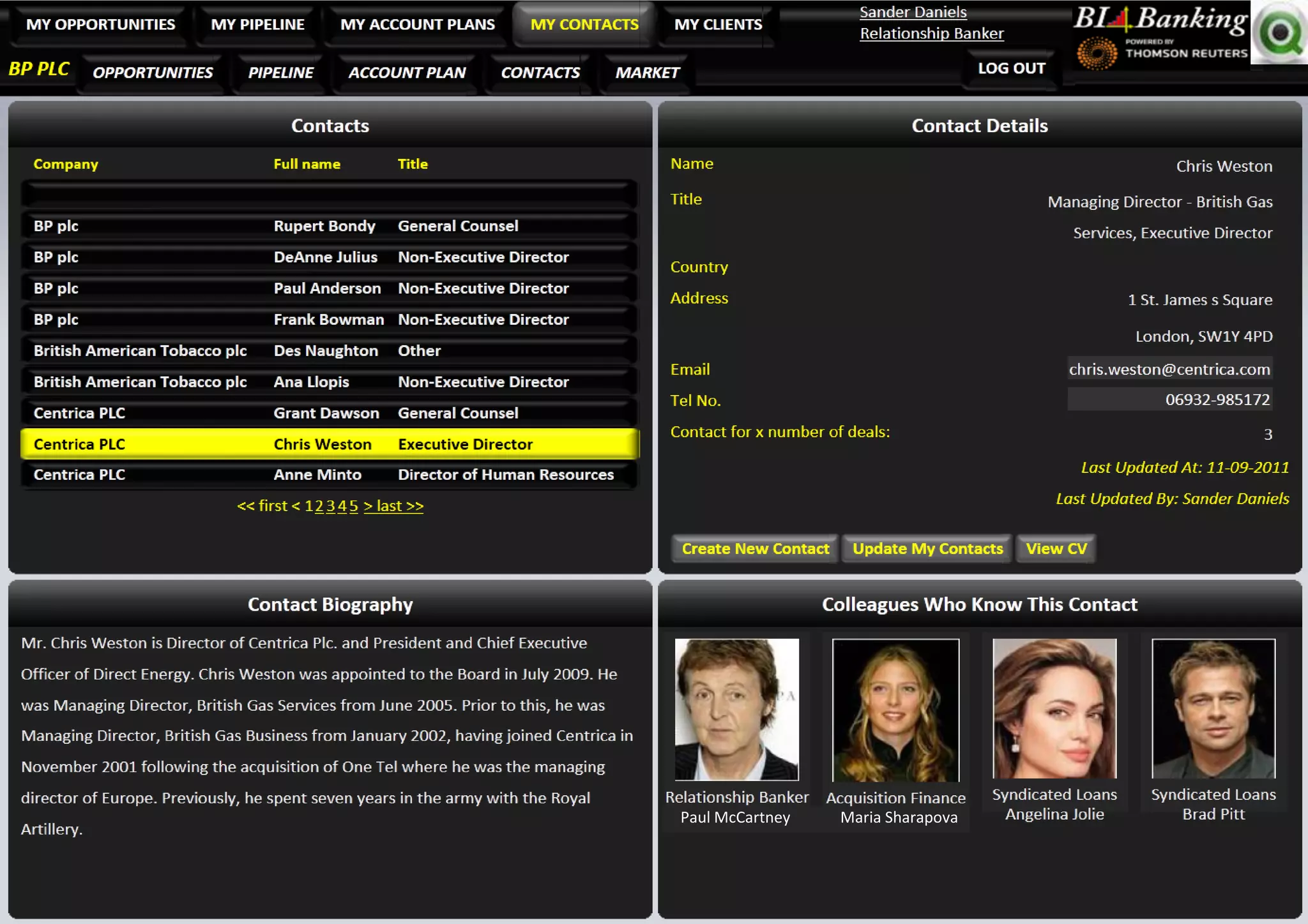 Paul McCartney   Maria Sharapova
 