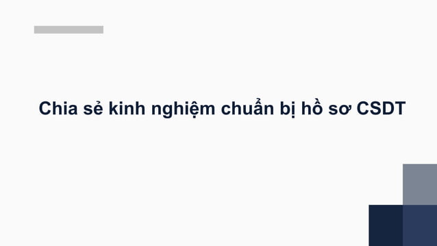 Chia sẻ kinh nghiệm chuẩn bị hồ sơ CSDT đối với TBYT không phải TBYT in ...