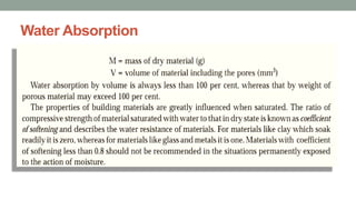 Water Absorption
 