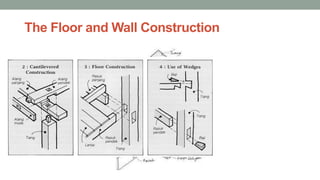 The Floor and Wall Construction
 