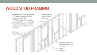 WOOD STUD FRAMING
 