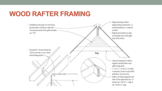 WOOD RAFTER FRAMING
 