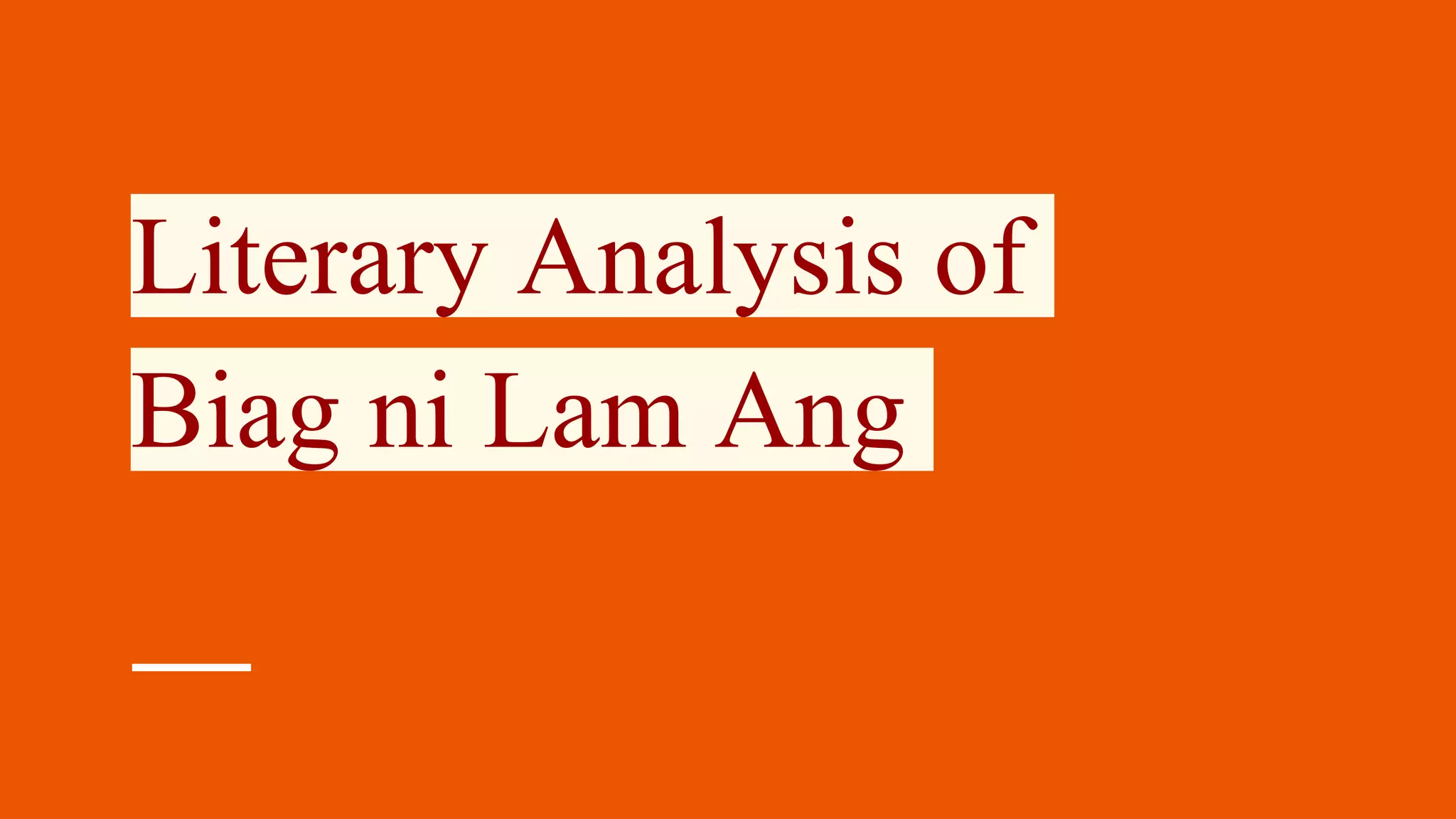 Biag ni Lam-Ang | PPTX