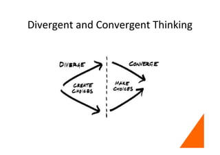 Divergent and Convergent Thinking
 