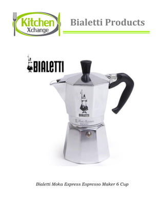 Bialetti Moka Express Espresso Maker 6 Cup
Bialetti Products
 
