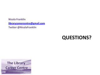 Finding a New RoleWriting an Effective CVLayoutWhite space & balanceBullet points2 – 3 pagesOne font – variety of sizesBold / size for accents (headings, job titles, key skills)ContentTailoredMatch languageChange the orderMore detail on more relevant / recent skills & experienceProfileKey skills