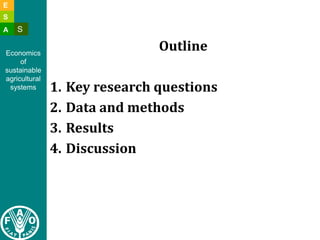 Bianca g empirical evidence of food security and mitigation benefits july 2011