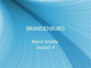 BRANDENBURG Bianca Schallip  Deutsch 4 