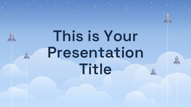 This is Your
Presentation
Title
 