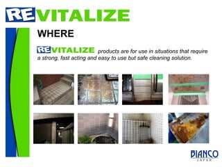 WHERE products are for use in situations that require a strong, fast acting and easy to use but safe cleaning solution.  