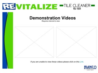 Demonstration   Videos Requires internet to view If you are unable to view these videos please click on this  Link . 