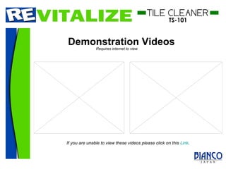 Demonstration   Videos Requires internet to view If you are unable to view these videos please click on this  Link . 
