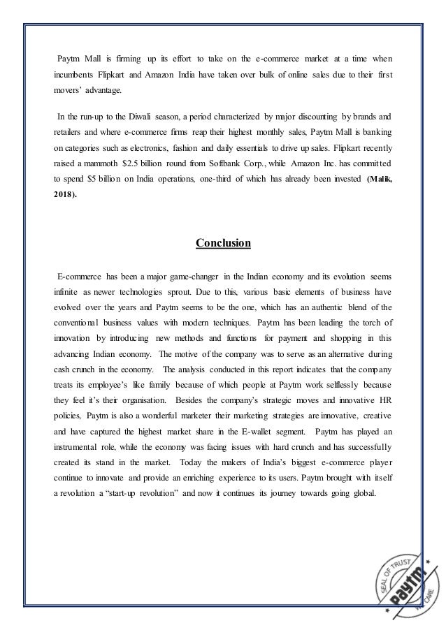 Business Analysis Of Paytm - paytm