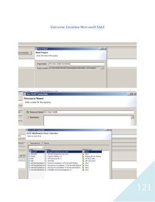 121
Universe Creation Microsoft SSAS
 