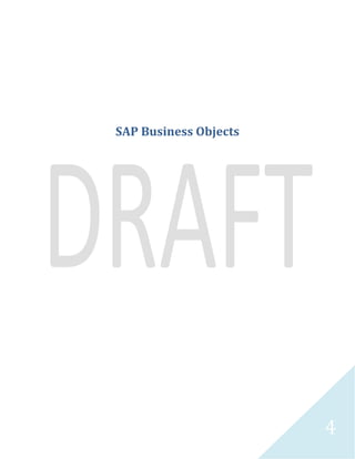 4
Microsoft Excel 2010
SAP Information Design Tool
 