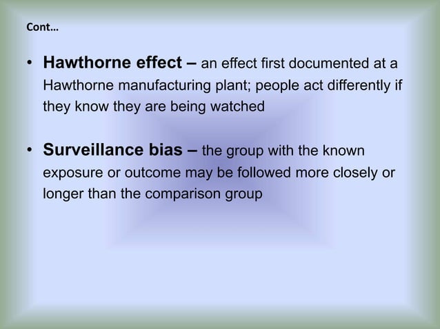 Bias And Errors Ppt