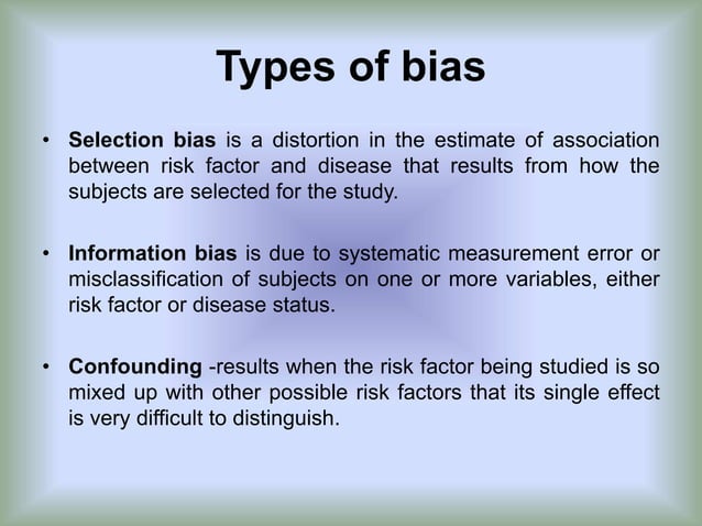 Bias And Errors