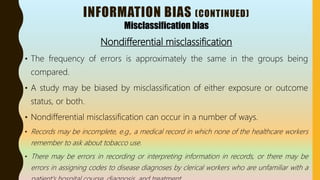 Biases in epidemiology | PPTX