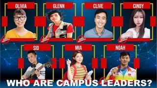WHO ARE CAMPUS LEADERS?
 
