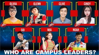 WHO ARE CAMPUS LEADERS?
 