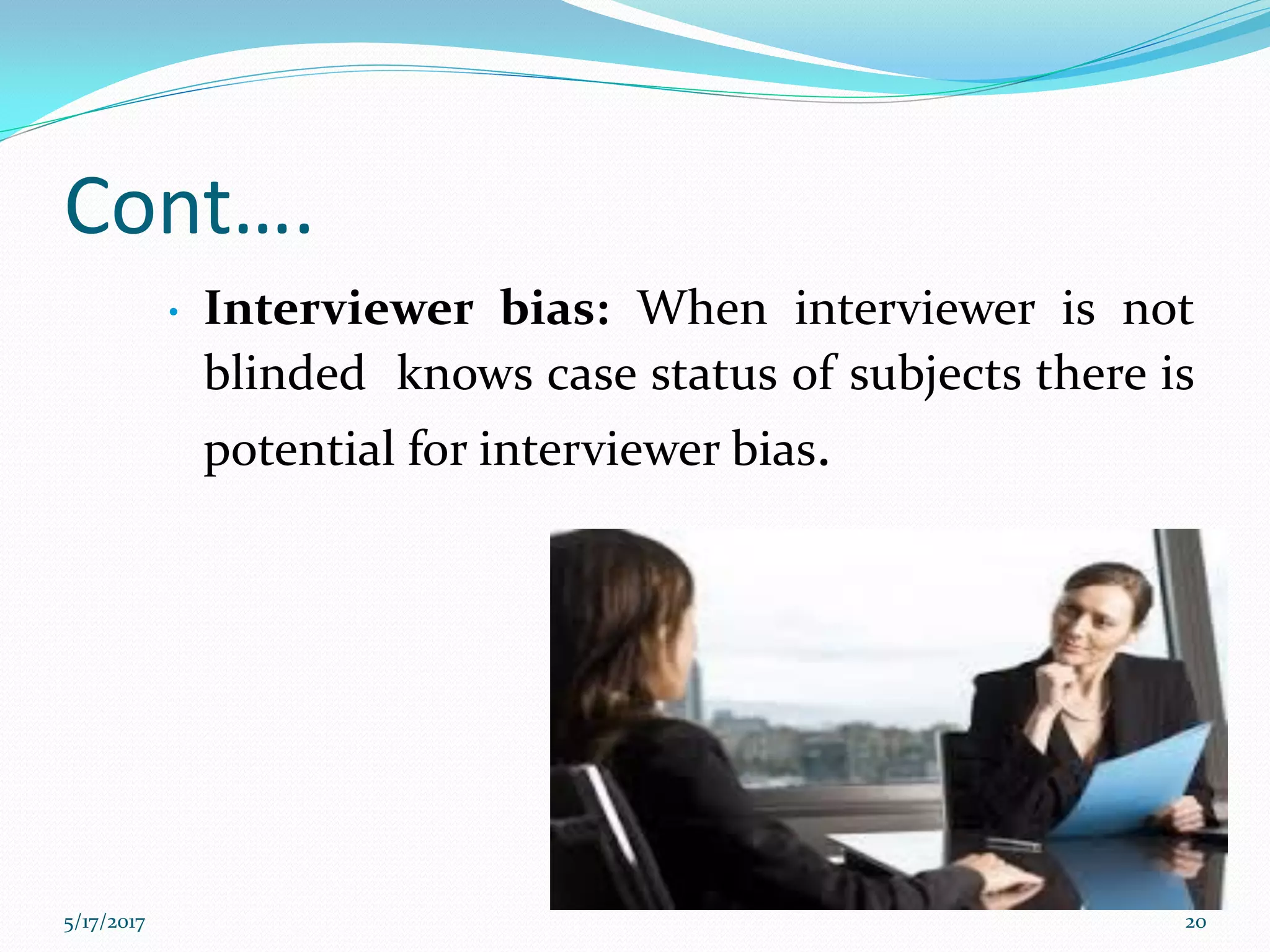 Bias and confounding in Cohort and case control study | PDF