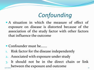 Bias and confounding in Cohort and case control study | PDF