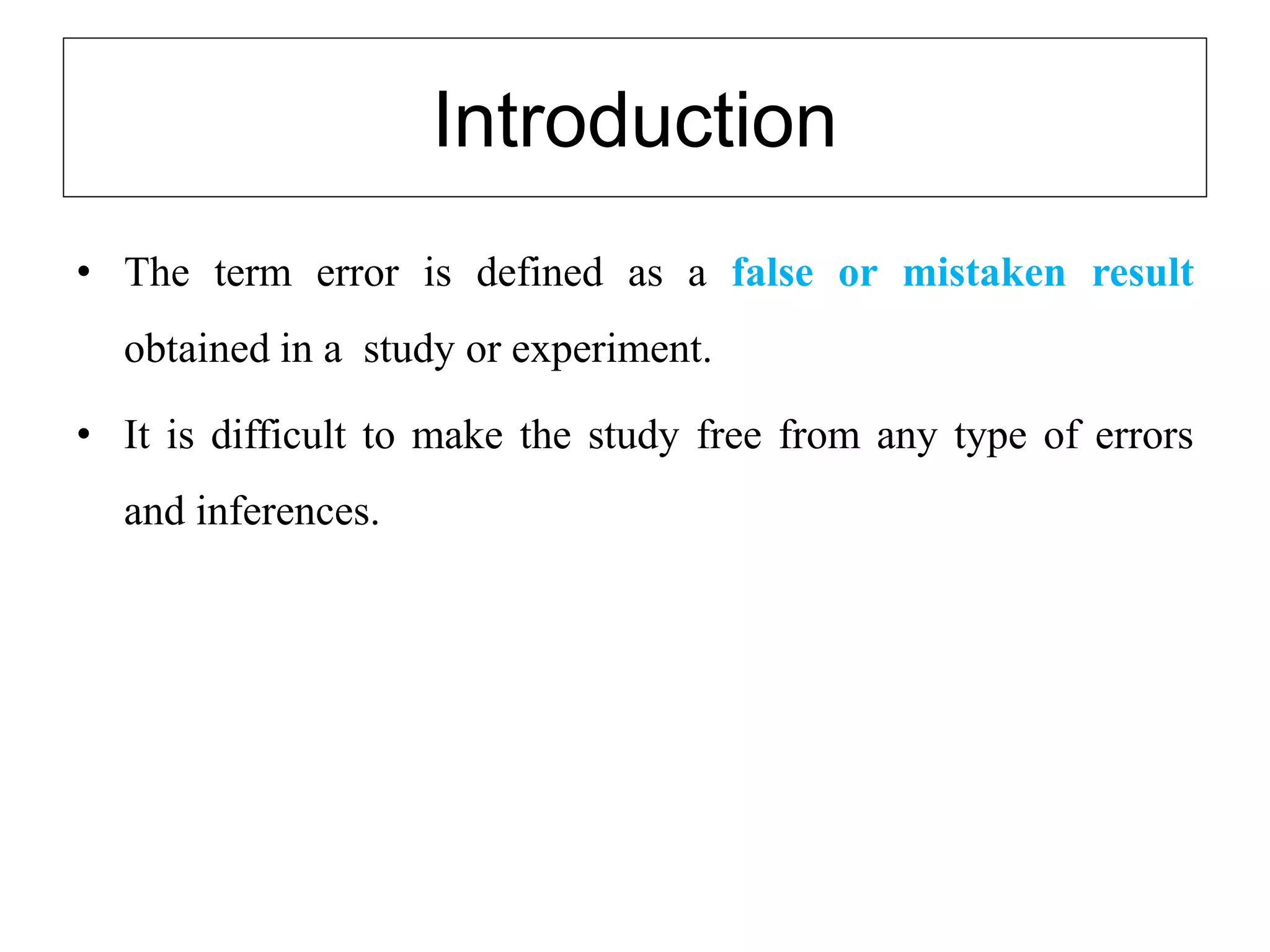 Bias And Error Final 1 Pptx