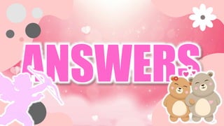 ANSWERS
 