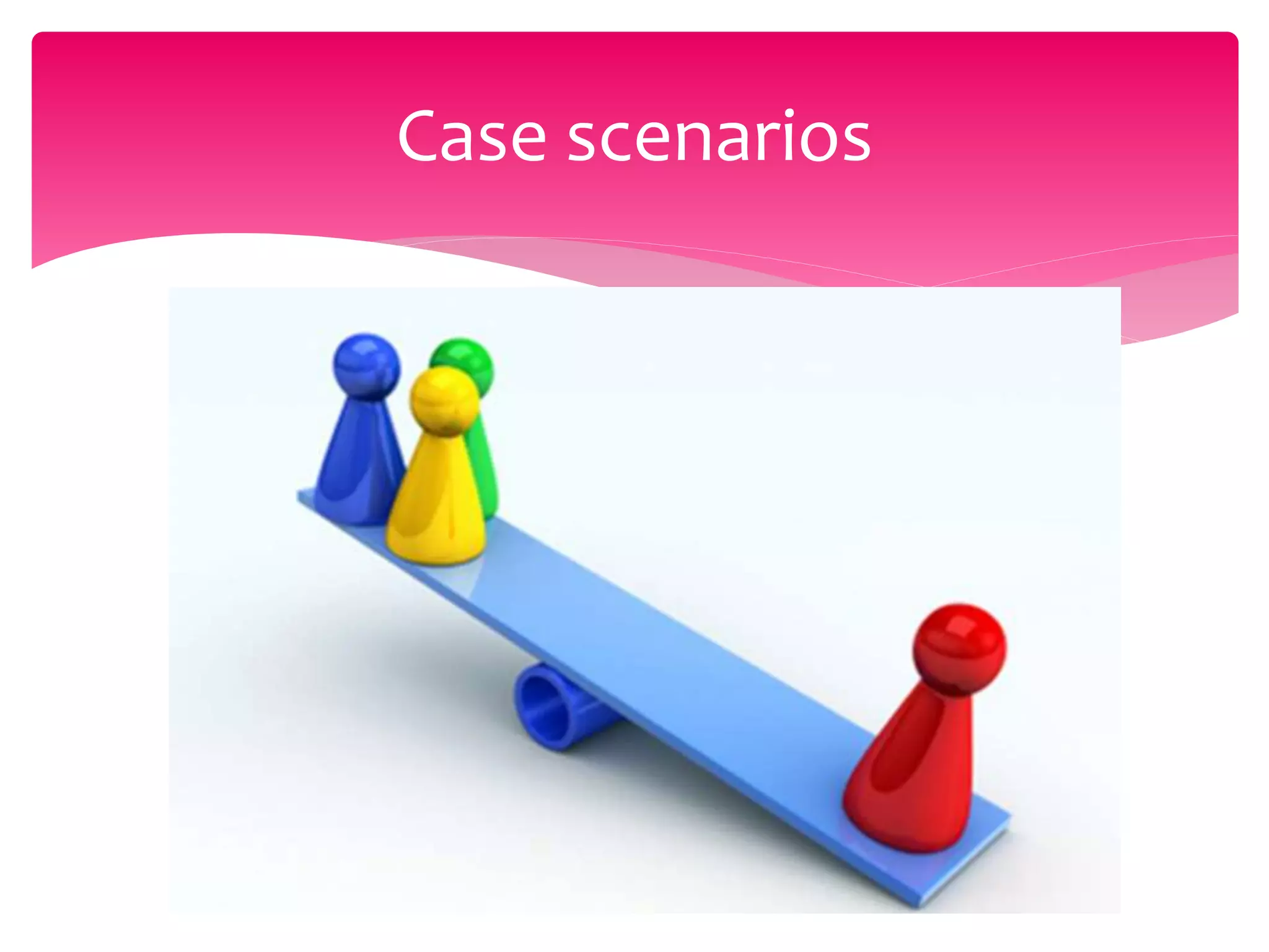 Case scenarios
 